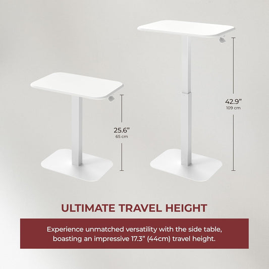 Ergohome™ ELEVANCE Table™- White Base Cloud White Top