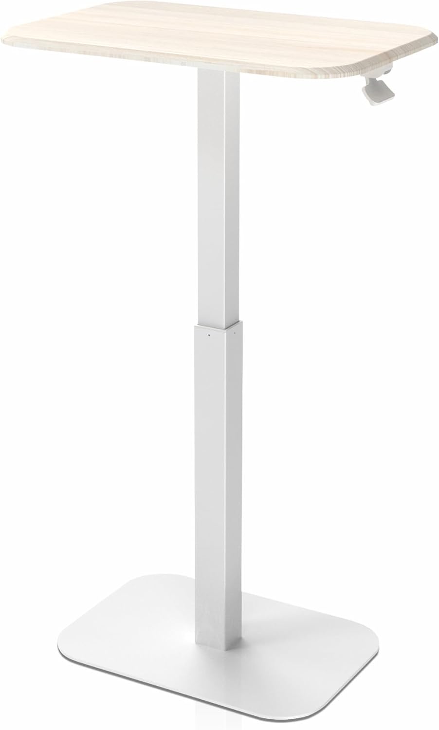 Ergohome™ ELEVANCE Table™- White Base Washed Oak Top