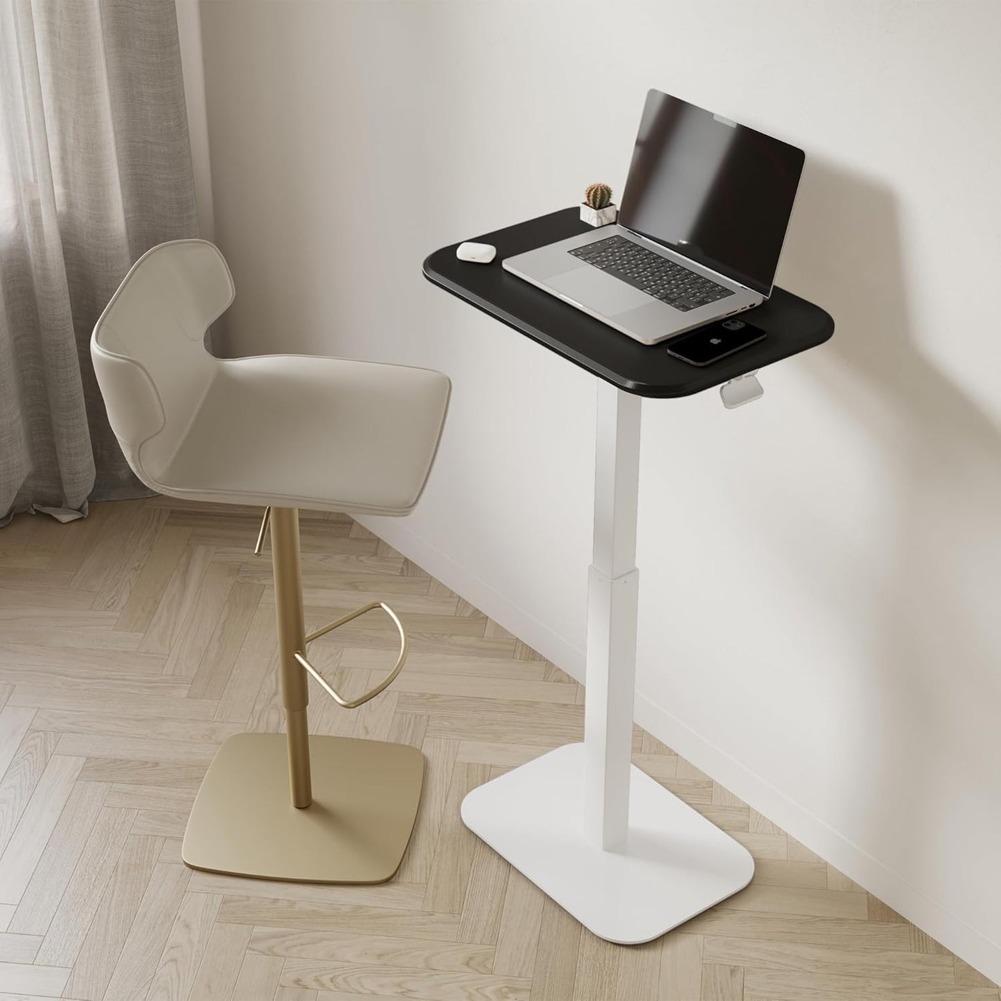 Ergohome™ ELEVANCE Table™- (White Base Carbon Top)