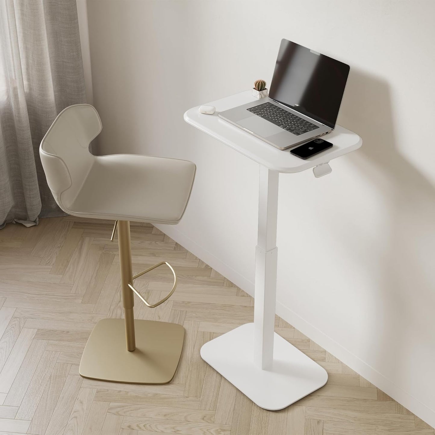 Ergohome™ ELEVANCE Table™- White Base Cloud White Top