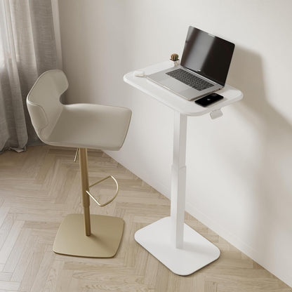 Ergohome™ ELEVANCE Table™- White Base Cloud White Top