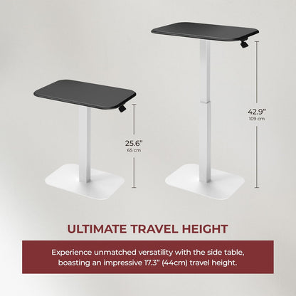 Ergohome™ ELEVANCE Table™- (White Base Carbon Top)