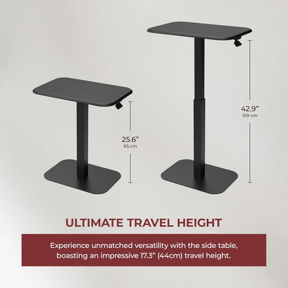 ERGOHOME™ ELEVANCE TABLE™- (Black Base Carbon Black Top)