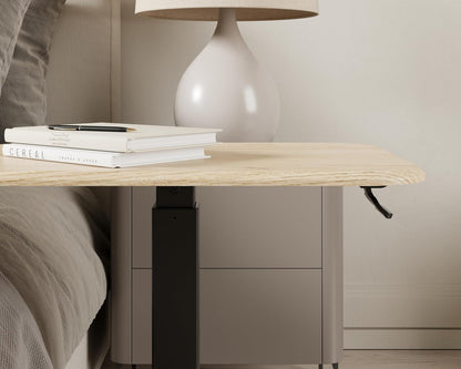 Ergohome™ ELEVANCE Table™- (Black Base Washed Oak Top)