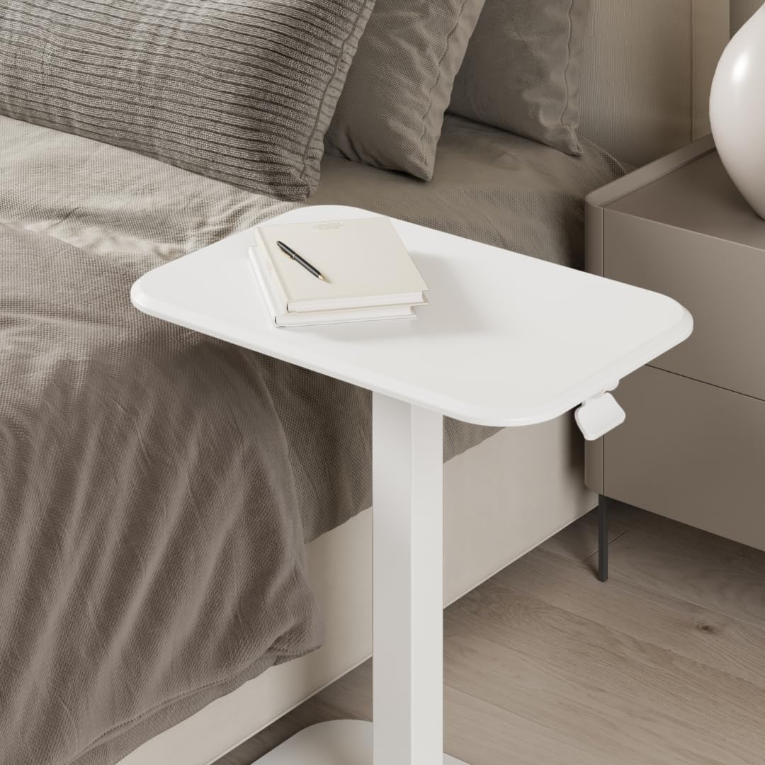 Ergohome™ ELEVANCE Table™- White Base Washed Oak Top