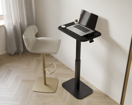 Ergohome™ ELEVANCE Table™ - (Black Base, Carbon Black Top)