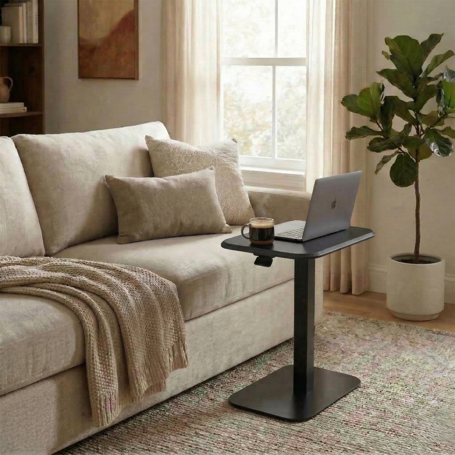 Ergohome™ ELEVANCE Table™ - (Black Base, Carbon Black Top)
