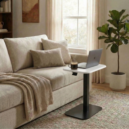 Ergohome™ ELEVANCE Table™ - (Black Base, Cloud White Top)