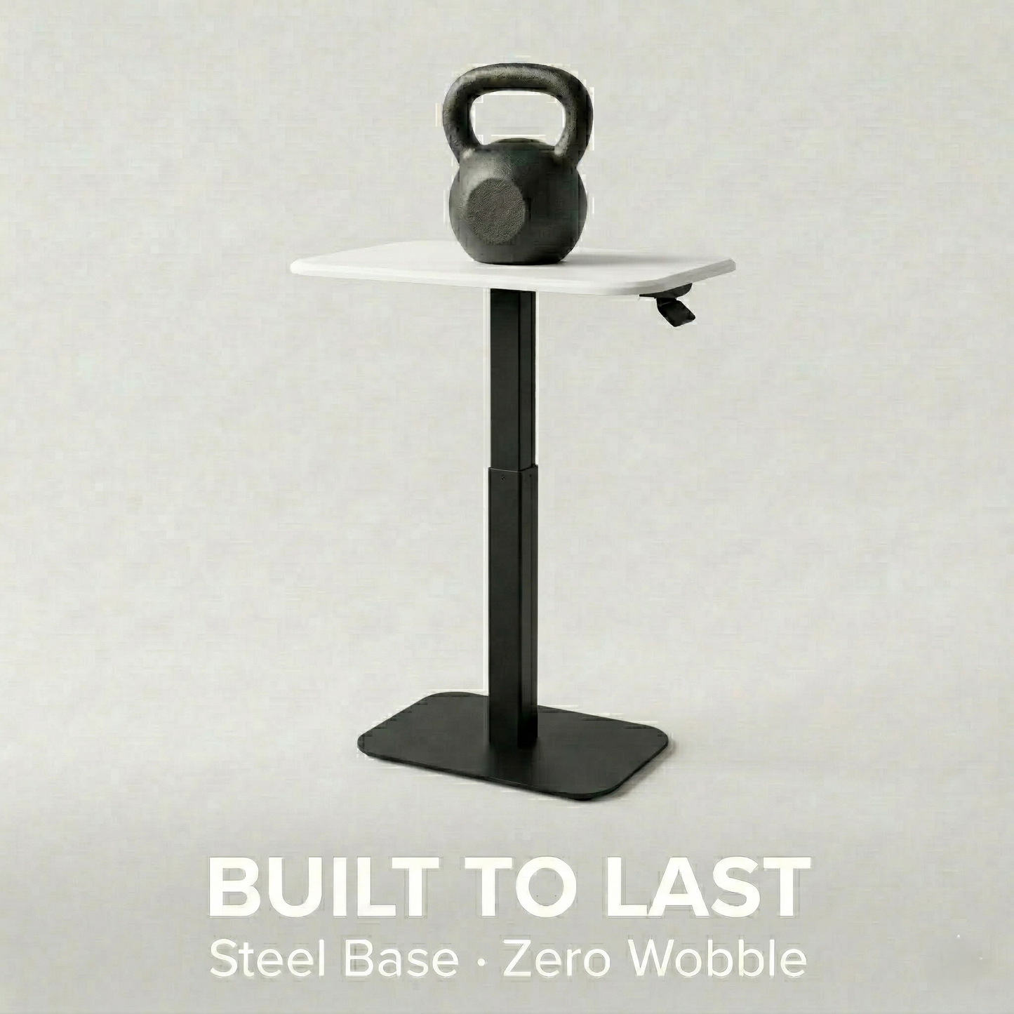 Ergohome™ ELEVANCE Table™ - (Black Base, Cloud White Top)