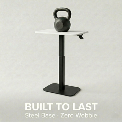 Ergohome™ ELEVANCE Table™ - (Black Base, Cloud White Top)