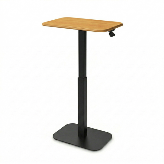 Ergohome™ ELEVANCE Table™ - (Black Base, Golden Maple Top)