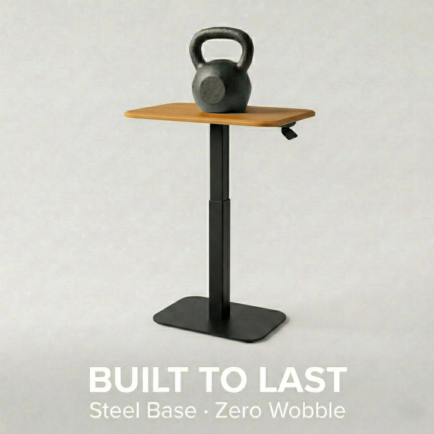 Ergohome™ ELEVANCE Table™ - (Black Base, Golden Maple Top)