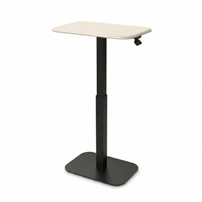 Ergohome™ ELEVANCE Table™ - (Black Base, Washed Oak Top)