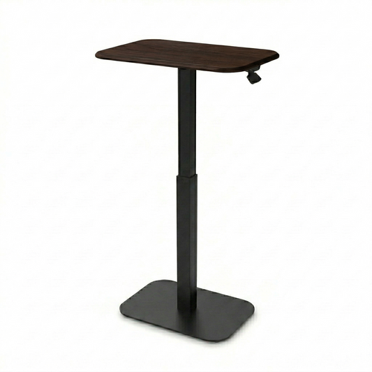 Ergohome™ ELEVANCE Table™ - (Black Base, Walnut Top)