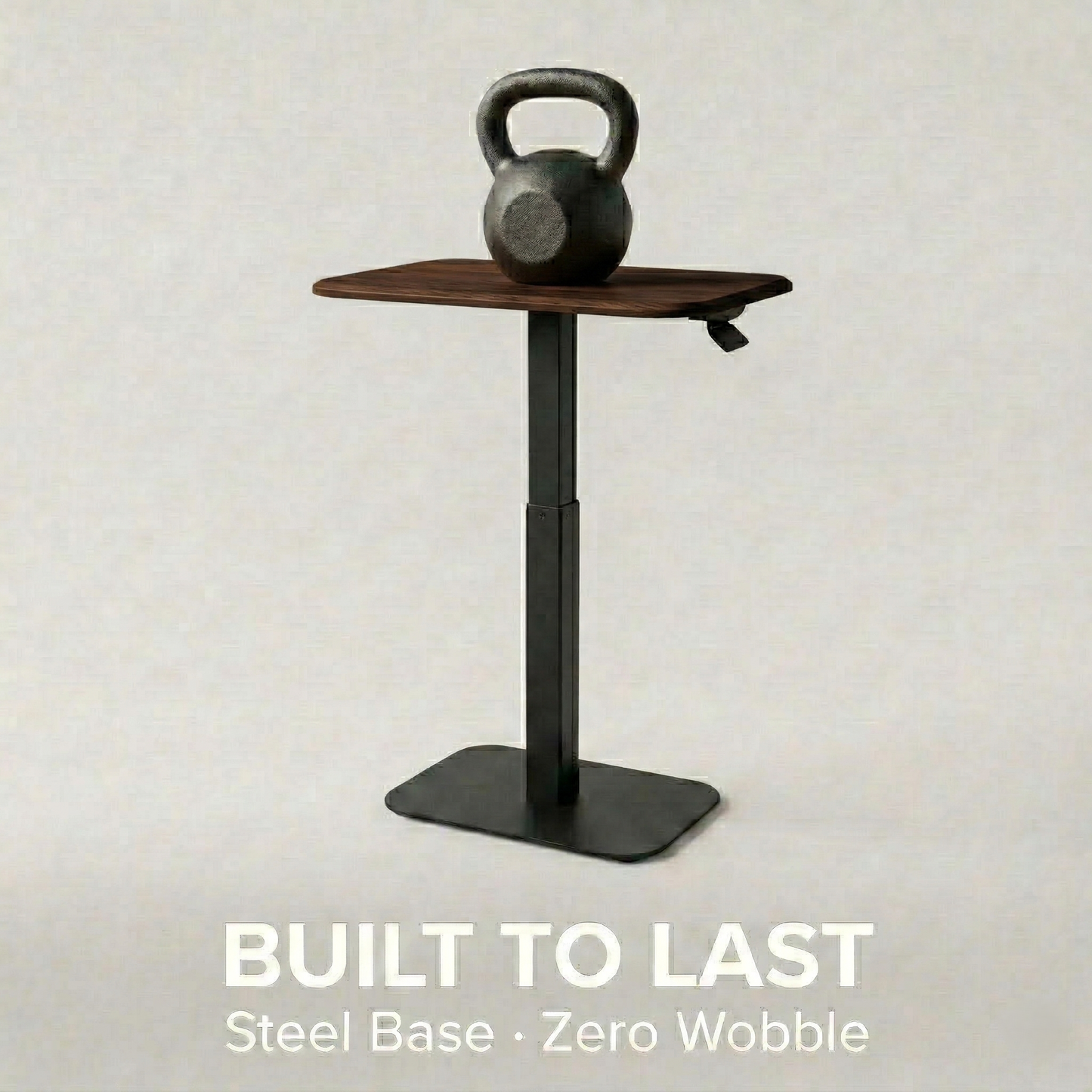 Ergohome™ ELEVANCE Table™ - (Black Base, Walnut Top)