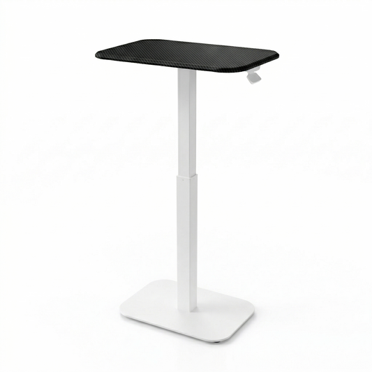 Ergohome™ ELEVANCE Table™ - (White Base, Carbon Black Top)