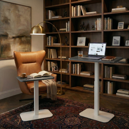 Ergohome™ ELEVANCE Table™ - (White Base, Carbon Black Top)