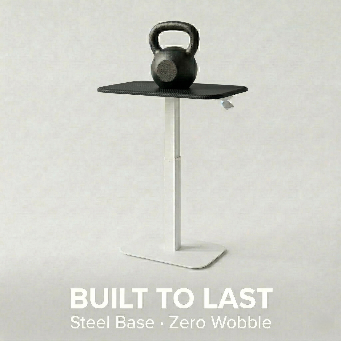 Ergohome™ ELEVANCE Table™ - (White Base, Carbon Black Top)