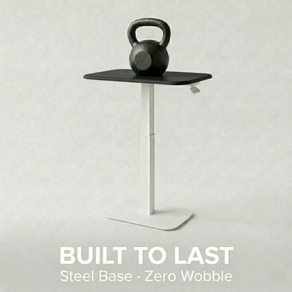 Ergohome™ ELEVANCE Table™ - (White Base, Carbon Black Top)