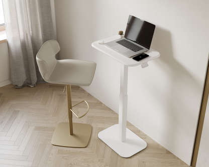 Ergohome™ ELEVANCE Table™ - (White Base, Cloud White Top)