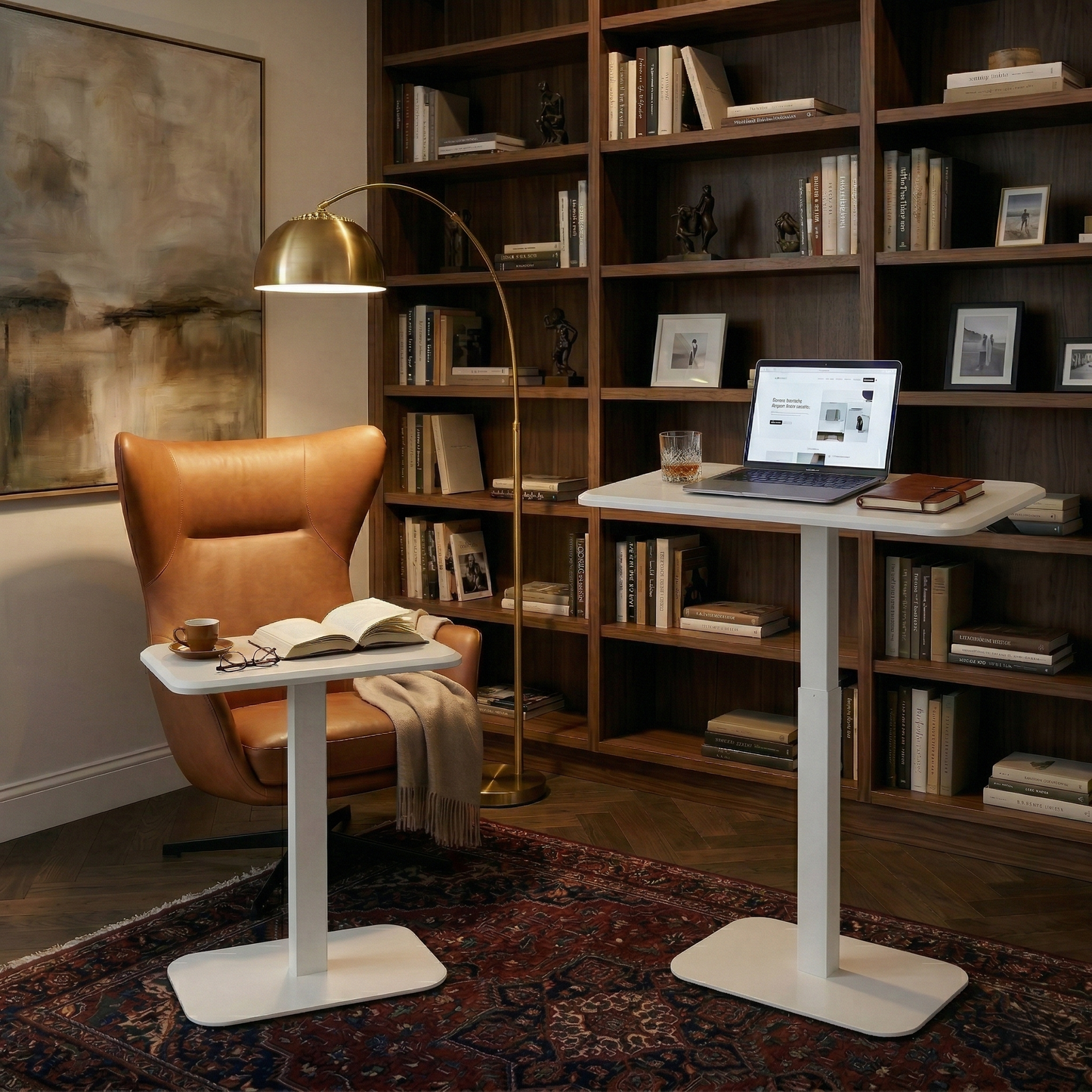 Ergohome™ ELEVANCE Table™ - (White Base, Cloud White Top)