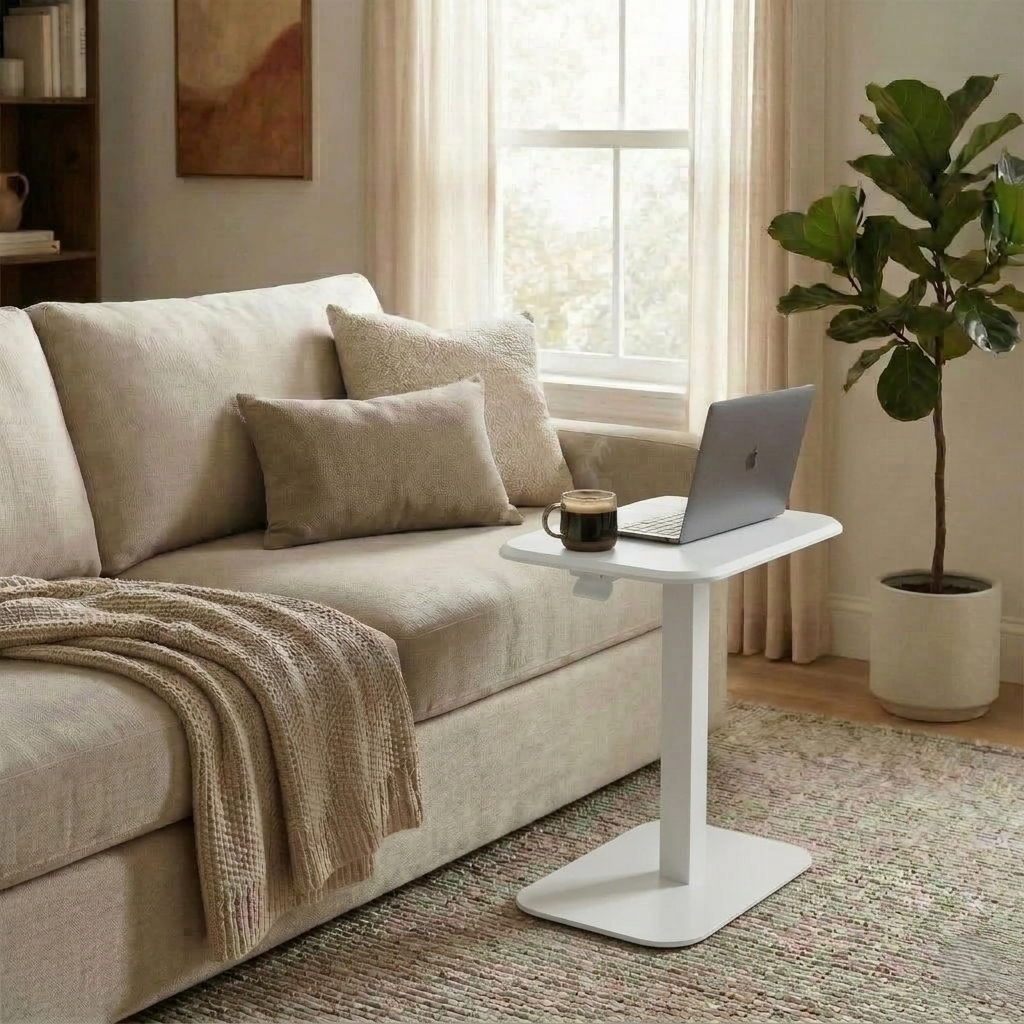 Ergohome™ ELEVANCE Table™ - (White Base, Cloud White Top)