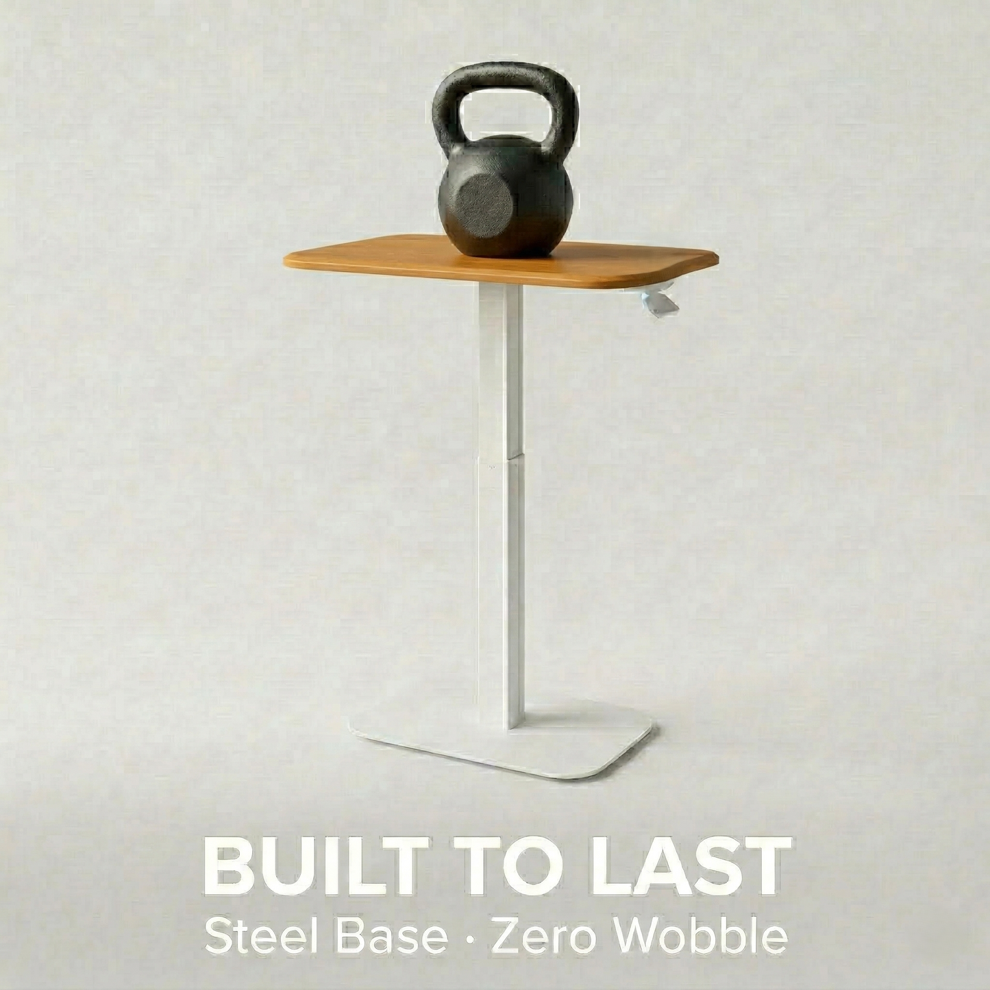 Ergohome™ ELEVANCE Table™ - (White Base, Golden Maple Top)